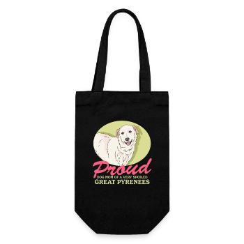 Pyrenean Mountain Dog Mom Dogs Dog Owner Gift - Gift Bag for Bottles - black - Front