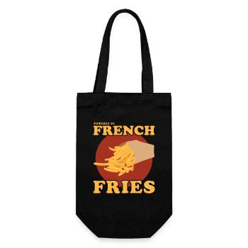 Frites frites restauration rapide cadeau de restauration rapide - Sac à bouteille - noir - Devant
