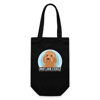 Cavapoo Dogs Cavoodle Dog Owner Gift - Gift Bag for Bottles - black - Front