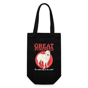 Pyrenean Mountain Dog Dogs Dog Owner Gift - Gift Bag for Bottles - black - Front