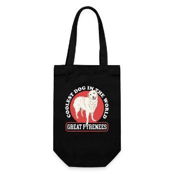 Pyrenean Mountain Dog Dog Owner Dog Gift - Gift Bag for Bottles - black - Front
