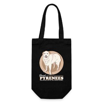 Pyrenean Mountain Dog Dog Owner Dog Gift - Gift Bag for Bottles - black - Front