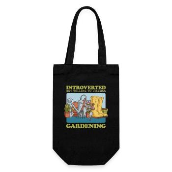 Jardin, jardinier amateur, jardinage, jardinier, cadeau - Sac à bouteille - noir - Devant