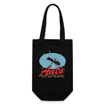Ants Ant Farm Formicarium Ant Gift - Gift Bag for Bottles - black - Front