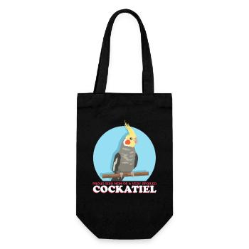 Cockatiel Maman Oiseau Oiseau Propriétaire Cadeau - Sac à bouteille - noir - Devant