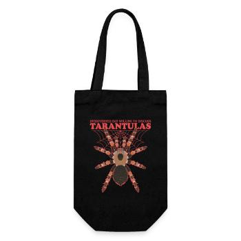 Tarantula Spider Tarantulas Gift - Gift Bag for Bottles - black - Front