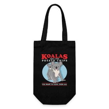 Koala Koalas Koala Bears Koala Bear Cadeau - Sac à bouteille - noir - Devant