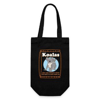 Koala Koala Bear Koalas Koala Bears Cadeau - Sac à bouteille - noir - Devant