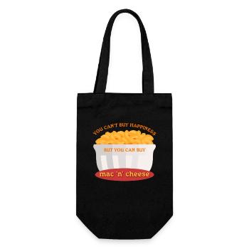 Macaroni with Cheese Mac and Cheese Gift - Gift Bag for Bottles - black - Front
