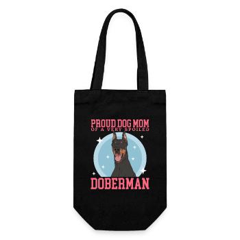 Doberman Mom Dog Mom Dog Owner Cadeau - Sac à bouteille - noir - Devant