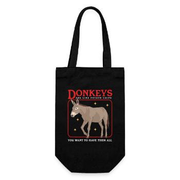 Âne propriétaire âne âne âne cadeau amoureux - Sac à bouteille - noir - Devant