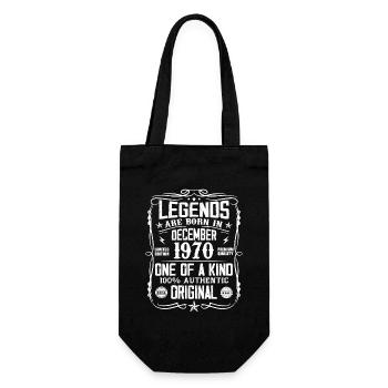 Né en Décembre 1970 Cadeau D’anniversaire 1970 - Sac à bouteille - noir - Devant