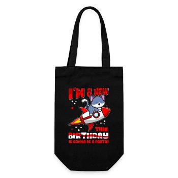 8. Geburtstag 8 Jahre alt Geschenkidee Geschenk - Geschenkbeutel für Flaschen - Schwarz - Vorne