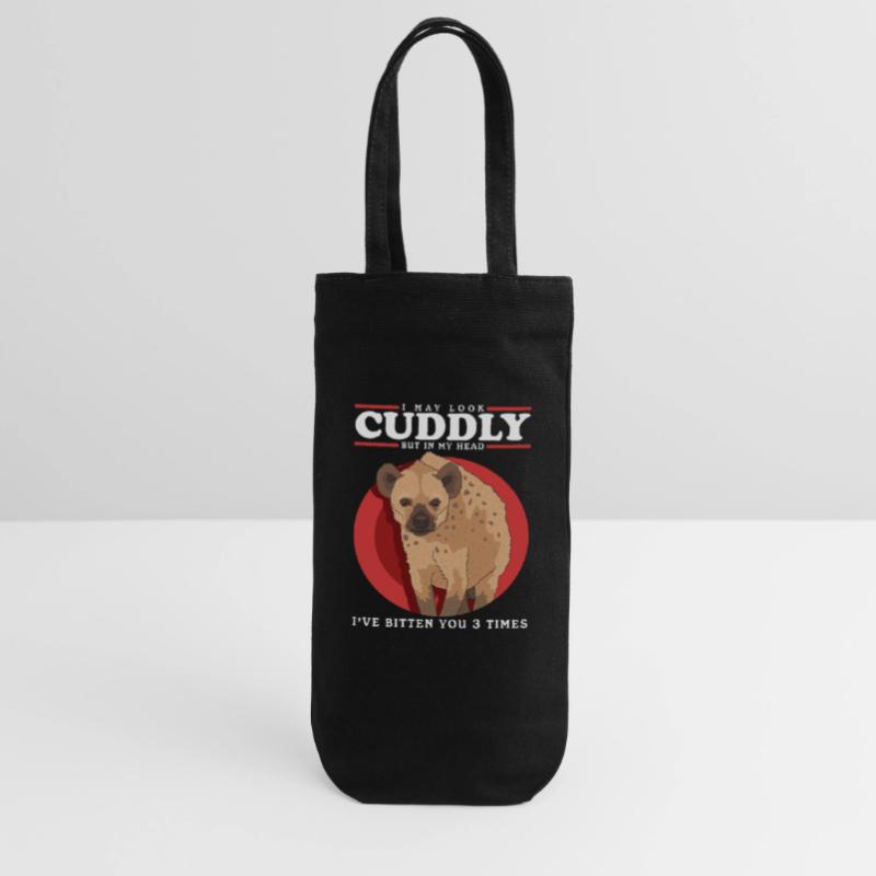 Hyäne Hyänen Tüpfelhyäne Geschenk Geschenkbeutel für Flaschen