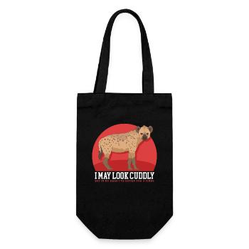 Hyène tachetée Hyène Hyène Cadeau - Sac à bouteille - noir - Devant