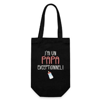 J'ai un Papa Exceptionnel - Sac à bouteille - noir - Devant