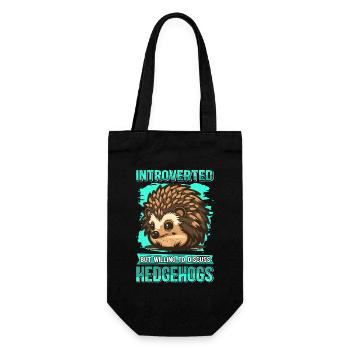 Hérisson Hérisson Amoureux Mignon Hérisson Cadeau - Sac à bouteille - noir - Devant