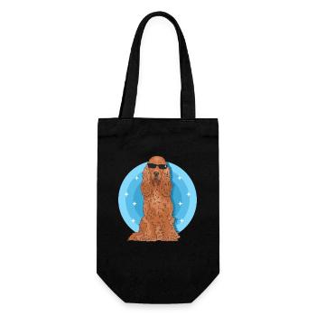Cocker Spaniel Dogs Cocker Spaniel Gift - Gift Bag for Bottles - black - Front