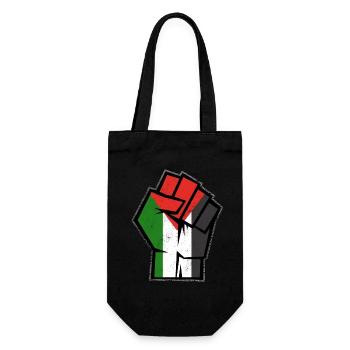 Freies Palästina, Vinatge Palästinensisch Patriotisch - Geschenkbeutel für Flaschen - Schwarz - Vorne