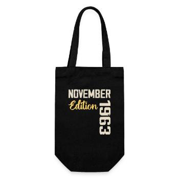 Born in November 1963 - Edition 1963 - Gift Bag for Bottles - black - Front