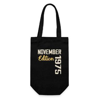 Born in November 1975 - Edition 1975 - Gift Bag for Bottles - black - Front