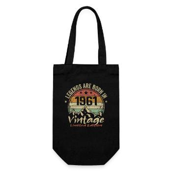 The legends were born in 1961 - 1961 - Gift Bag for Bottles - black - Front