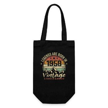 Les Légendes Sont Nées En 1958 - 1958 - Sac à bouteille - noir - Devant