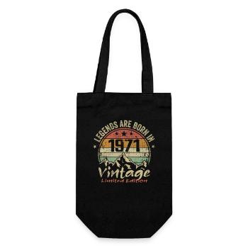 Les Légendes Sont Nées En 1971 - 1971 - Sac à bouteille - noir - Devant