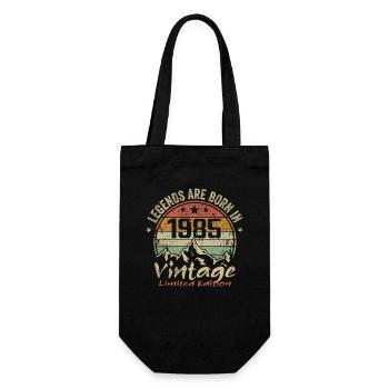 The legends were born in 1985 - 1985 - Gift Bag for Bottles - black - Front