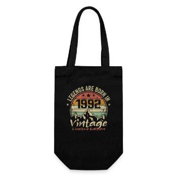 The legends were born in 1992 - 1992 - Gift Bag for Bottles - black - Front