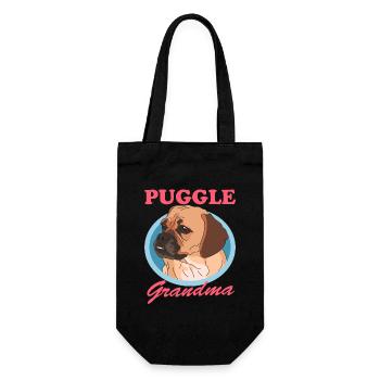 Puggle Granny Dog Owner Dog Lover Gift - Gift Bag for Bottles - black - Front