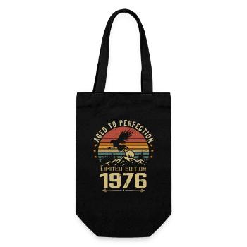 1976 Original Vintage Anniversaire 1976 rétro - Sac à bouteille - noir - Devant