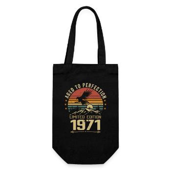 1971 Original Vintage Anniversaire 1971 rétro - Sac à bouteille - noir - Devant