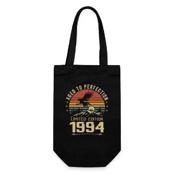 1994 Original Vintage Retro 1994 Anniversary - Gift Bag for Bottles - black - Front