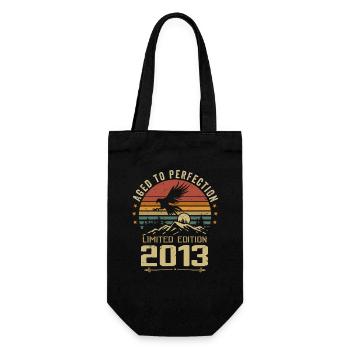 2013 Original Vintage Retro Jubiläum 2013 - Geschenkbeutel für Flaschen - Schwarz - Vorne