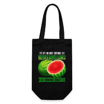 Pastèque Angurie pâte Arbuse cadeau - Sac à bouteille - noir - Devant