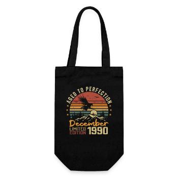 The legends were born in December 1990 - 1990 - Gift Bag for Bottles - black - Front