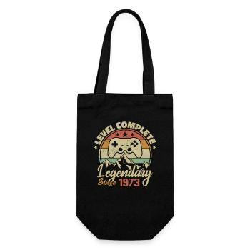 1973 Complete Level Birthday Gift - 1973 - Gift Bag for Bottles - black - Front