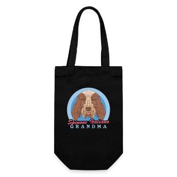 Spinone Italiano Granny chien italien cadeau - Sac à bouteille - noir - Devant