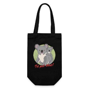 Koala Koalas Koala ours Koala ours cadeau - Sac à bouteille - noir - Devant