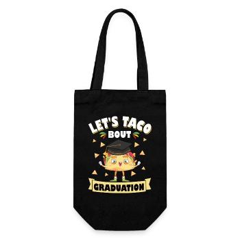 Let's Taco Bout Graduation Abschlussfeier - Geschenkbeutel für Flaschen - Schwarz - Vorne