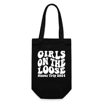 Girls On The Loose Mums Trip 2024 - Gift Bag for Bottles - black - Front
