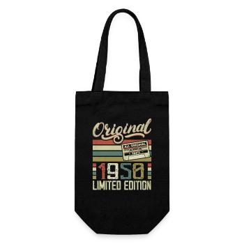 Vintage 1950er Jahre Retro 1950er Jahre Geburtstagsgeschenk - Geschenkbeutel für Flaschen - Schwarz - Vorne