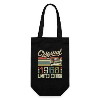 Vintage, 1960er Jahre, Retro, 1960er Jahre, Geburtstagsgeschenk - Geschenkbeutel für Flaschen - Schwarz - Vorne