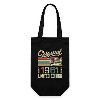 Vintage 1961 Cadeau D'anniversaire Rétro 1961 - Sac à bouteille - noir - Devant