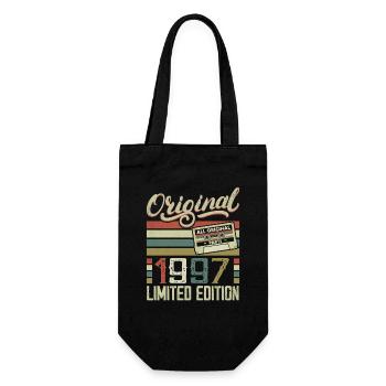 Vintage 1997 Retro Birthday Gift 1997 - Gift Bag for Bottles - black - Front