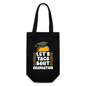 Let's Taco Bout Graduation Abschlussfeier - Geschenkbeutel für Flaschen - Schwarz - Vorne