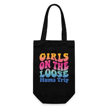 Girls On The Loose Mums Friends Trip - Gift Bag for Bottles - black - Front