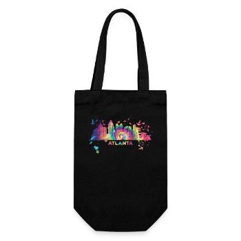 Atlantans Skyline Atlanta - Geschenkbeutel für Flaschen - Schwarz - Vorne