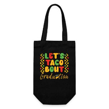 Let's Taco Bout Graduation Abschlussfeier - Geschenkbeutel für Flaschen - Schwarz - Vorne